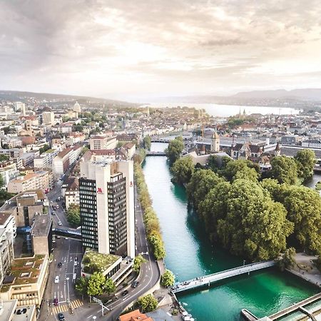Zurich Marriott Hotel Екстер'єр фото Aerial view of the city